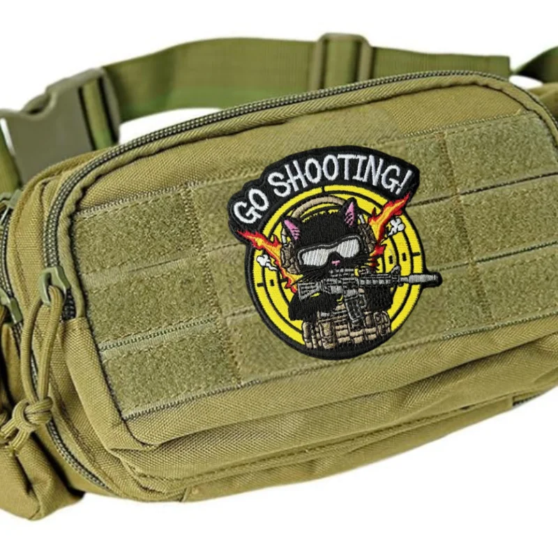 Parche táctico bordado con velcro, insignia militar para mochilas - imagen 5