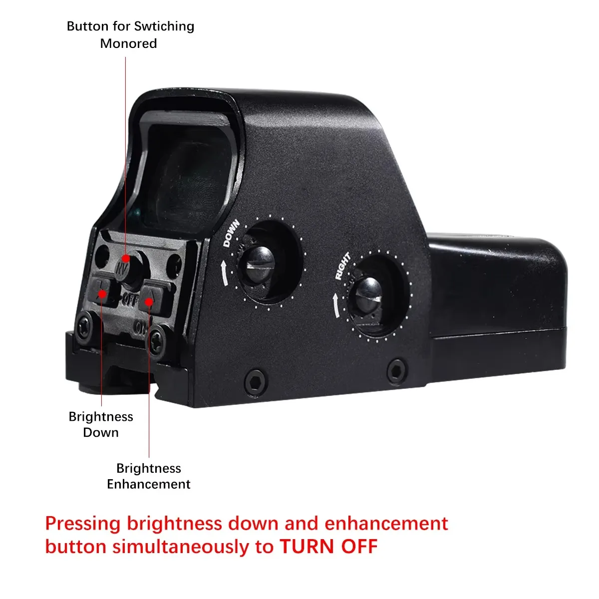 Mira holográfica EOTech 553 punto rojo/verde con desmontaje rápido - imagen 3