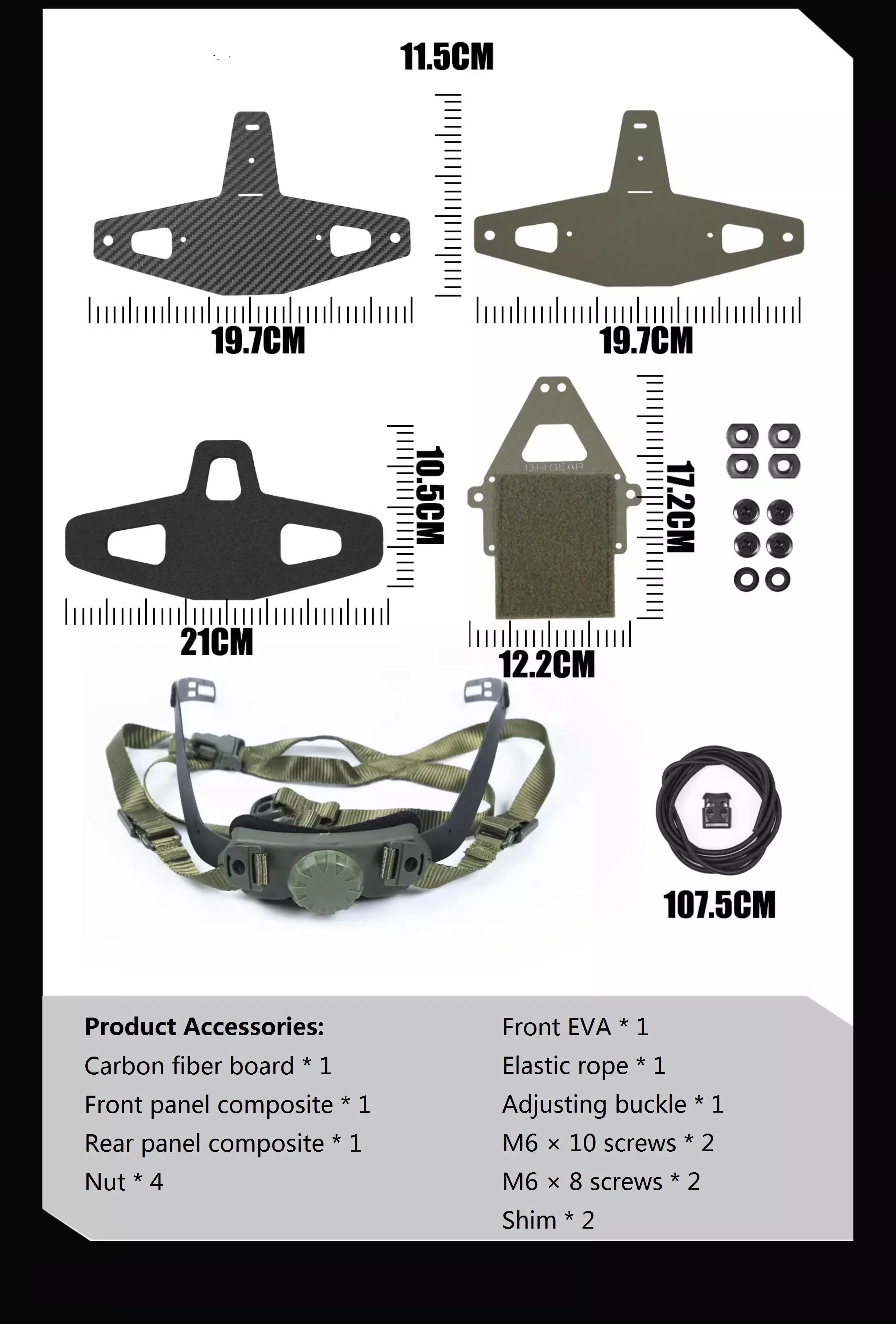 DMgear montura casco visión nocturna – Accesorio táctico Airsoft - imagen 5