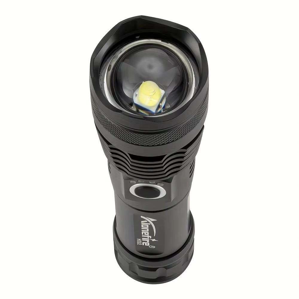 Linterna táctica LED con zoom IPX4 resistente para acampada y caza - imagen 3