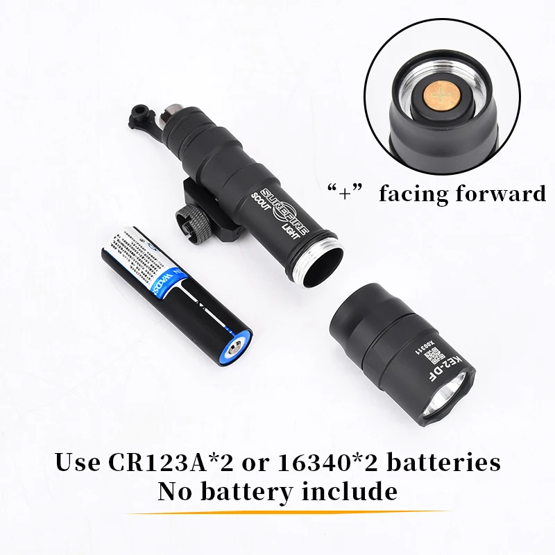 Linterna táctica Surefire para riel Picatinny y M-LOK resistente - imagen 5