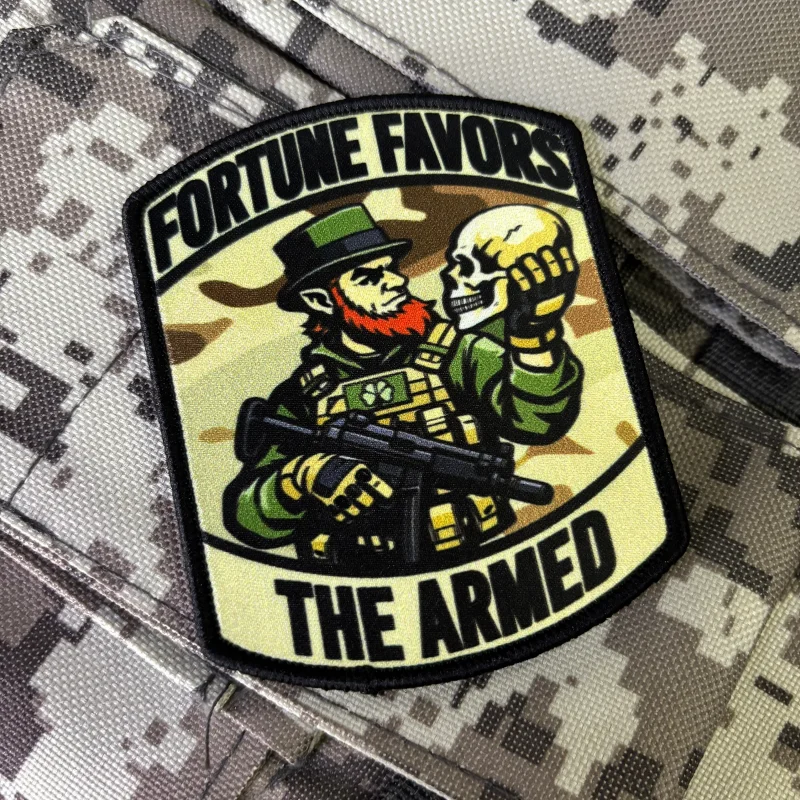 Parche táctico velcro soldado duende – insignia moral militar - imagen 3
