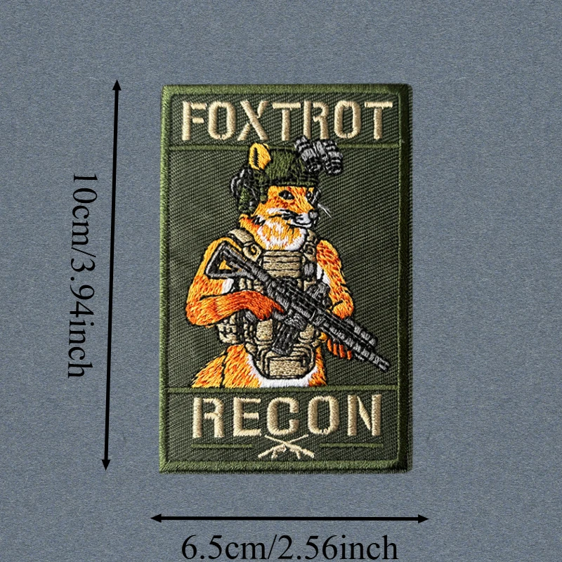 Parche táctico Foxtrot Recon gancho y bucle bordado moral - imagen 4