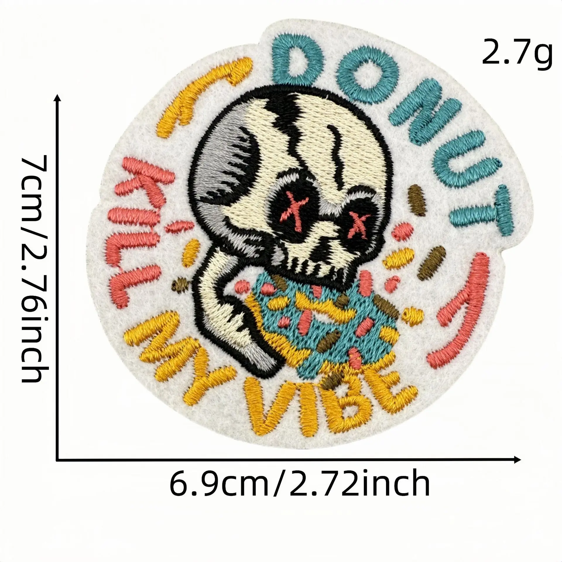 Parche bordado calavera para planchar, estilo esqueleto táctico