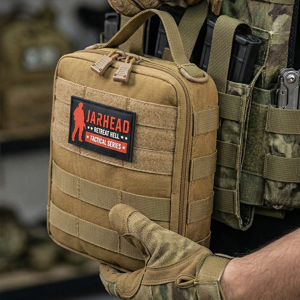 Bolsa médica táctica MOLLE de primeros auxilios EDC nailon impermeable - imagen 4