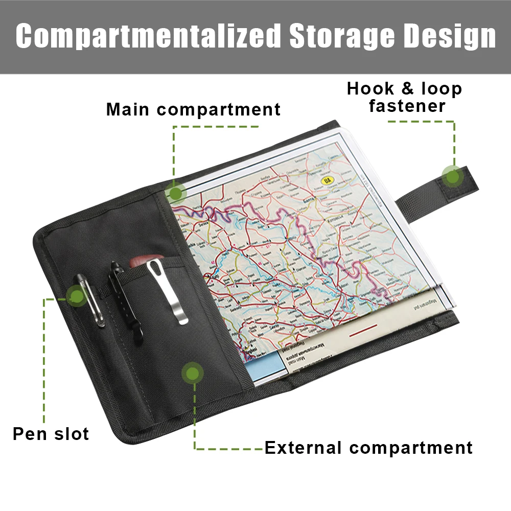 Estuche táctico plegable para mapas y accesorios EDC - imagen 2
