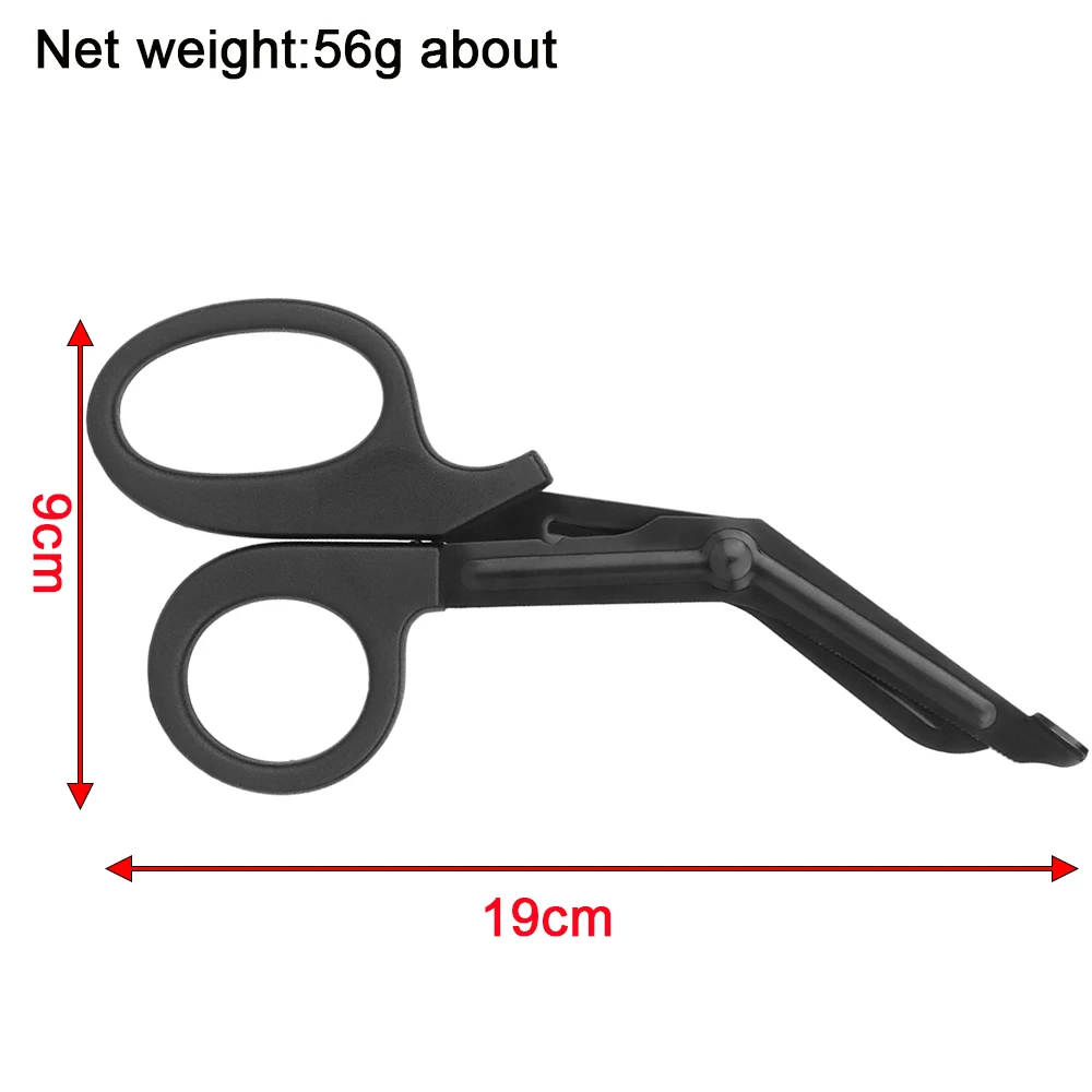 Tijeras paramédicas tácticas 7.5" – Filo serrado primeros auxilios - imagen 4