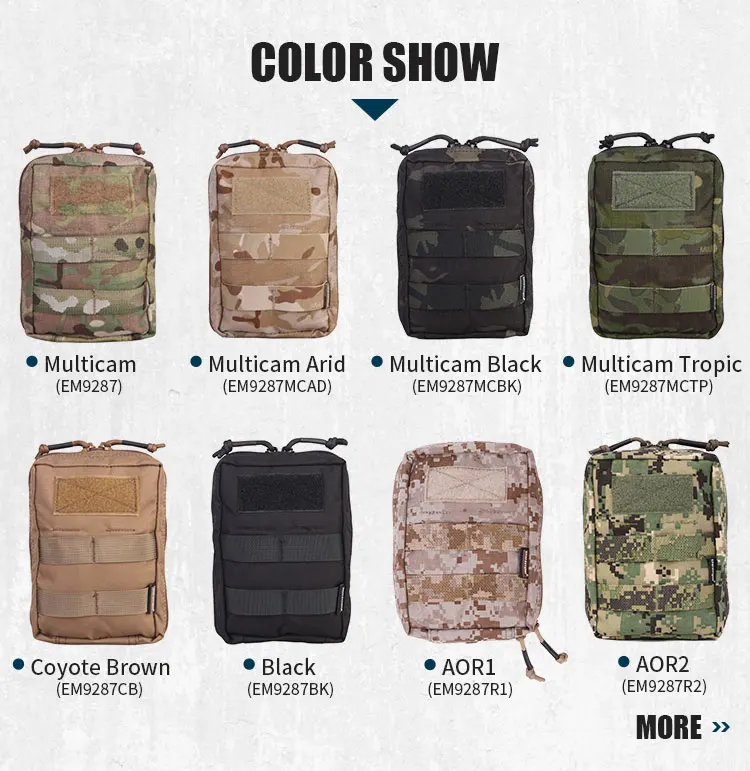 Bolsa de almacenamiento militar para airsoft y actividades outdoor