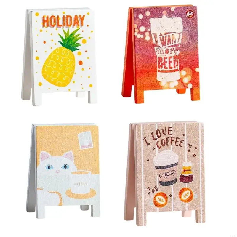 Soporte clip papel madera – organizador de notas y fotos escritorio
