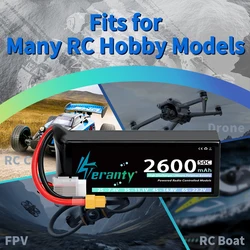 Teranty batería LiPo 4S 2600mAh 50C/100C con XT60 para RC