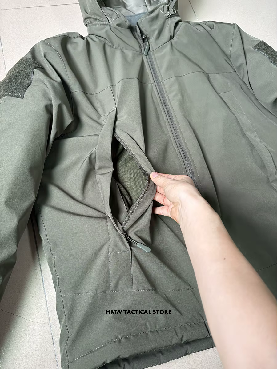 Ropa táctica de invierno para caza: chaqueta y pantalón con correas - imagen 2
