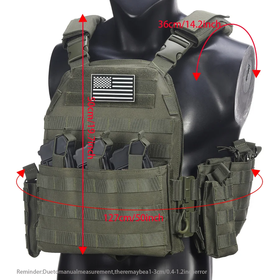Chaleco táctico liberación rápida con portaequipos frontal oculto - imagen 4