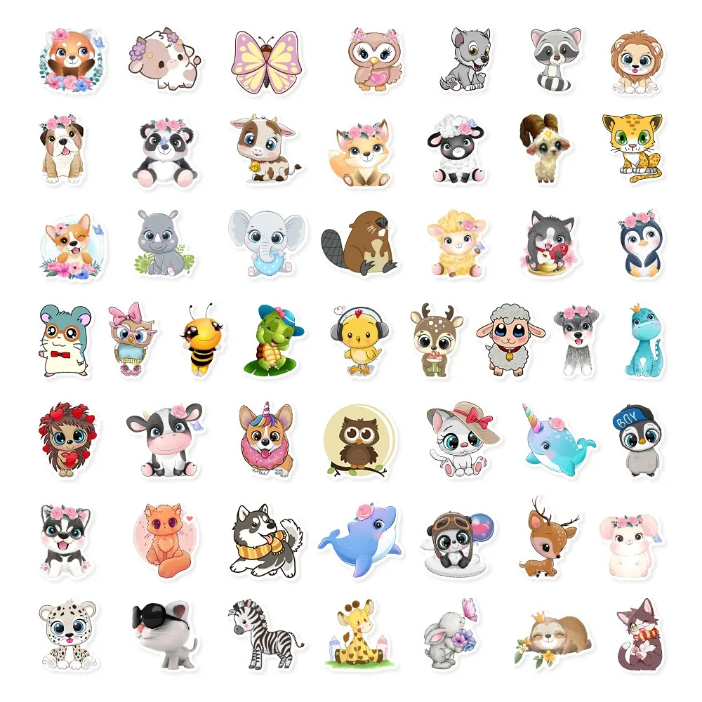 Pegatinas mixtas de animales para telefono, cuaderno y botella - imagen 2