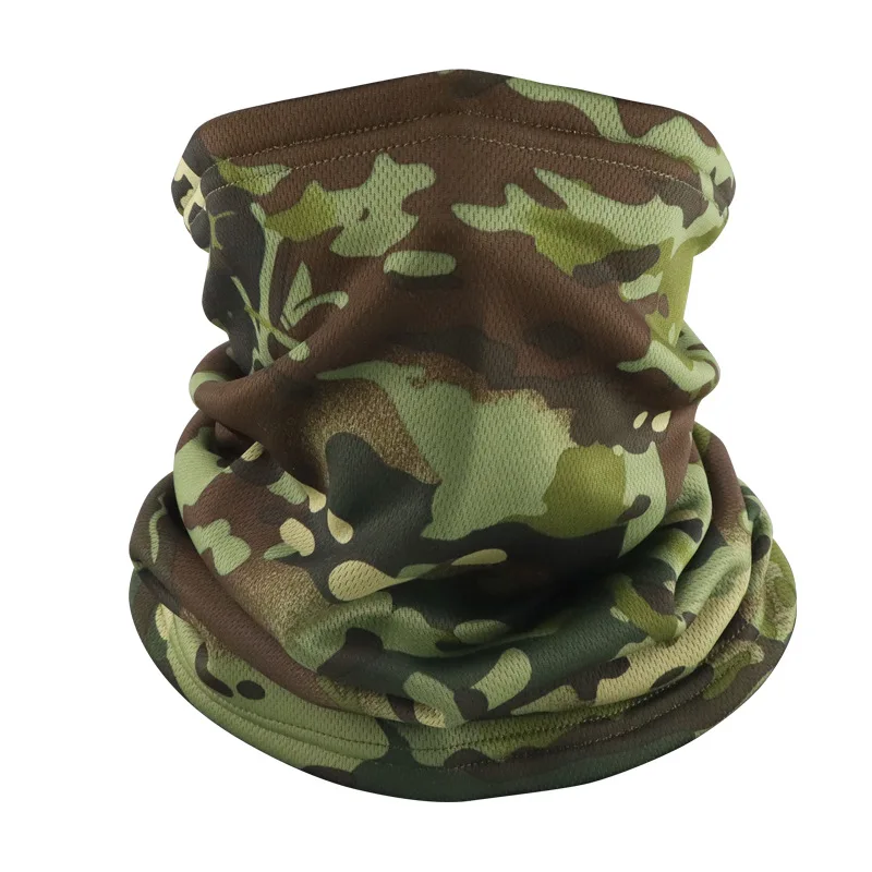 Pañuelo táctico camuflaje invernal grueso para máscara y esquí - imagen 4