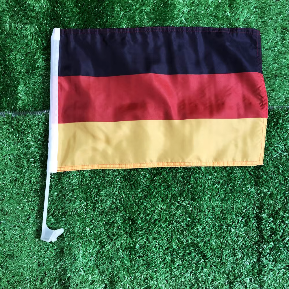 Bandera de Alemania para coche con asta de plástico resistente