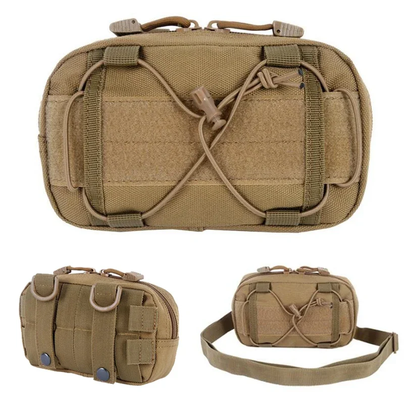 Bolsa táctica de cintura MOLLE horizontal para herramientas EDC - imagen 3