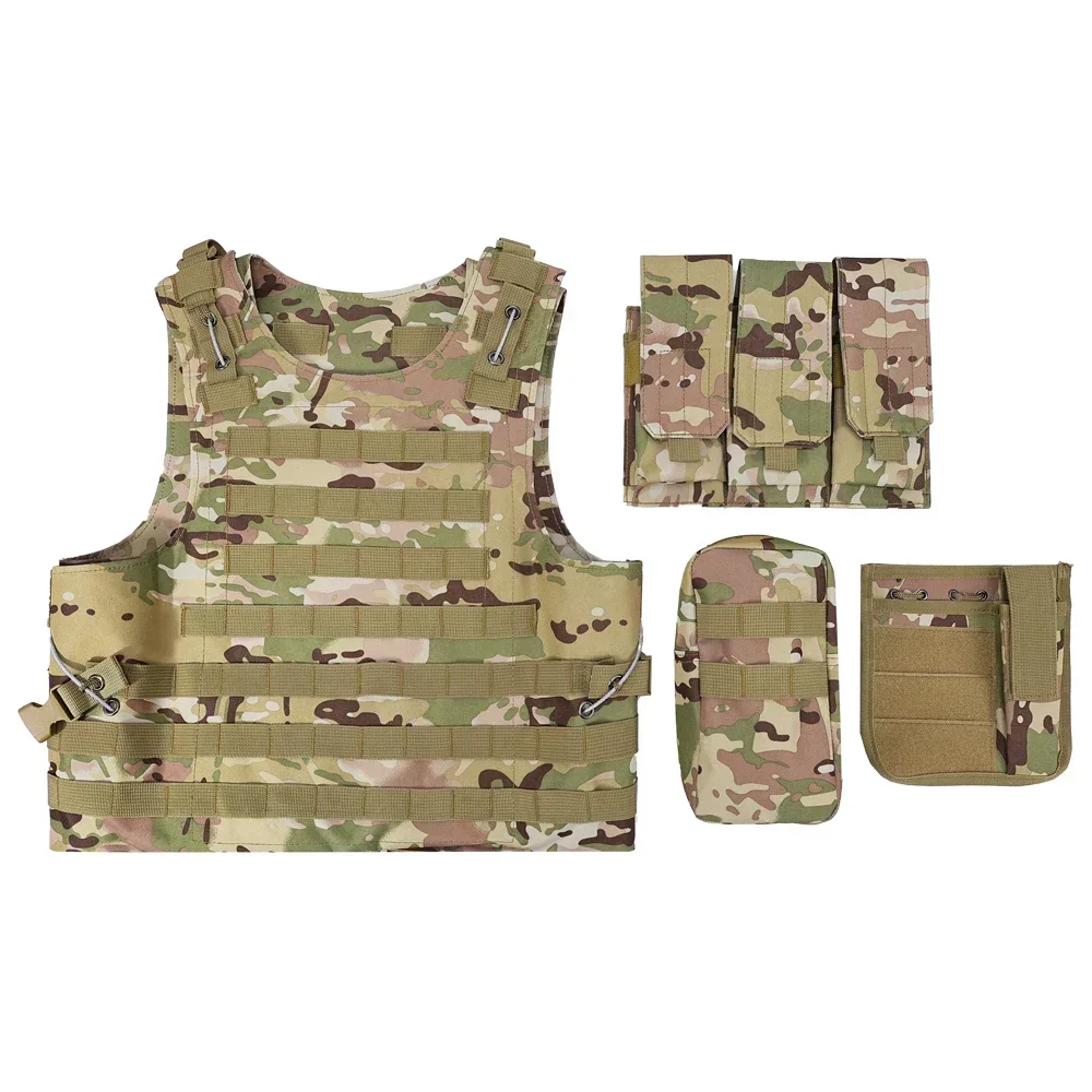 SINAIRSOFT Chaleco táctico MOLLE de nailon anfibio para tiro y caza - imagen 3