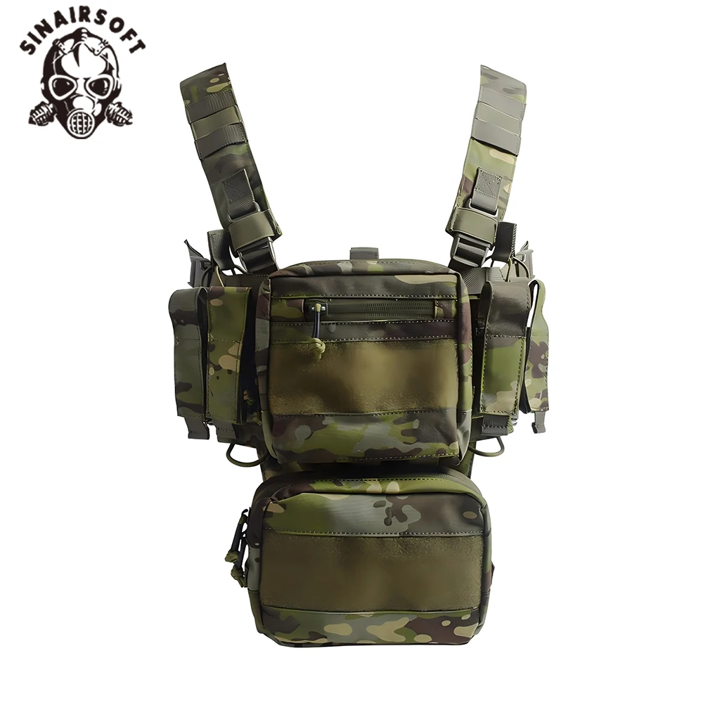 SINAIRSOFT Pechera táctica MOLLE 500D – Chaleco combat multifunción airsoft