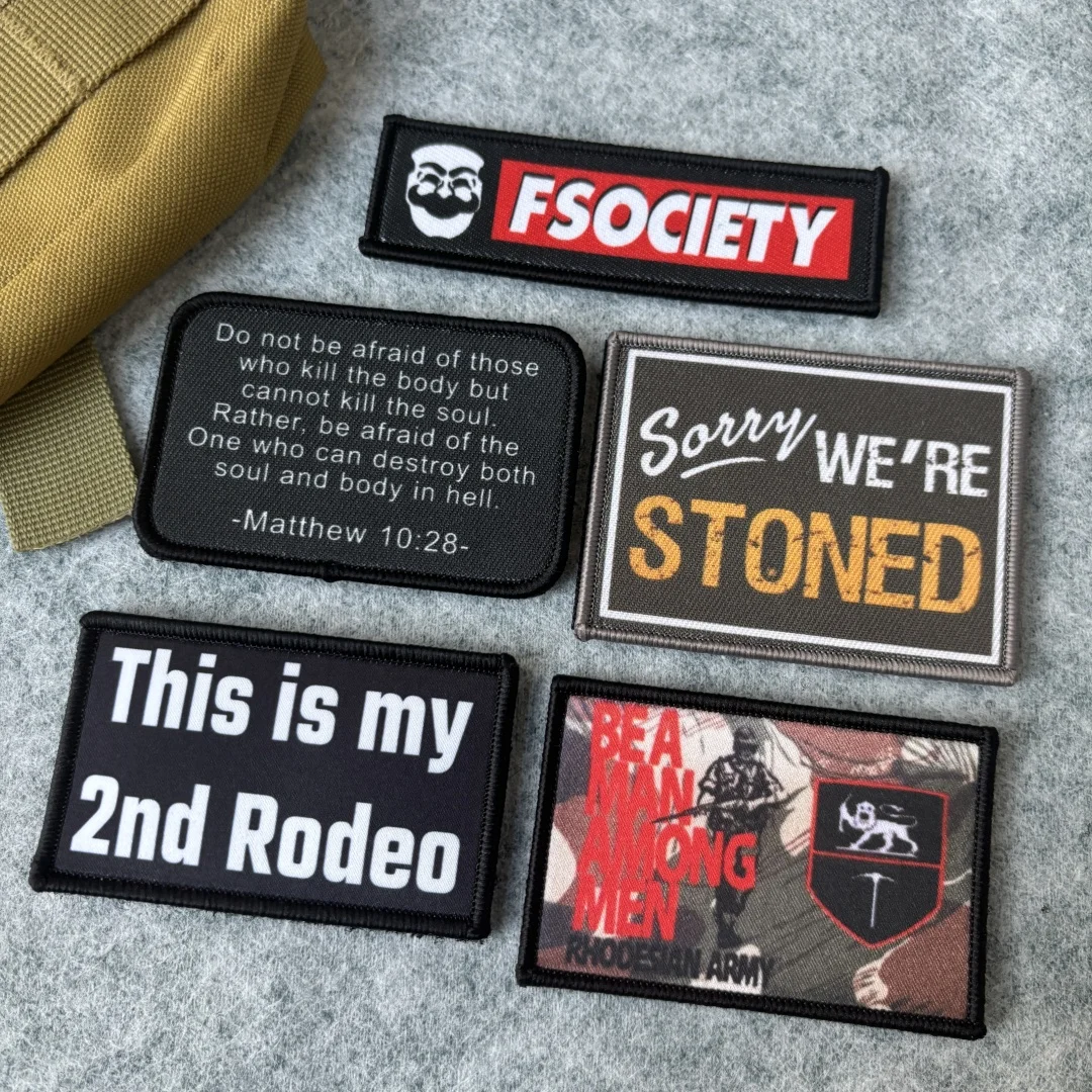 Colección de parches divertidos para mochila y equipamiento táctico