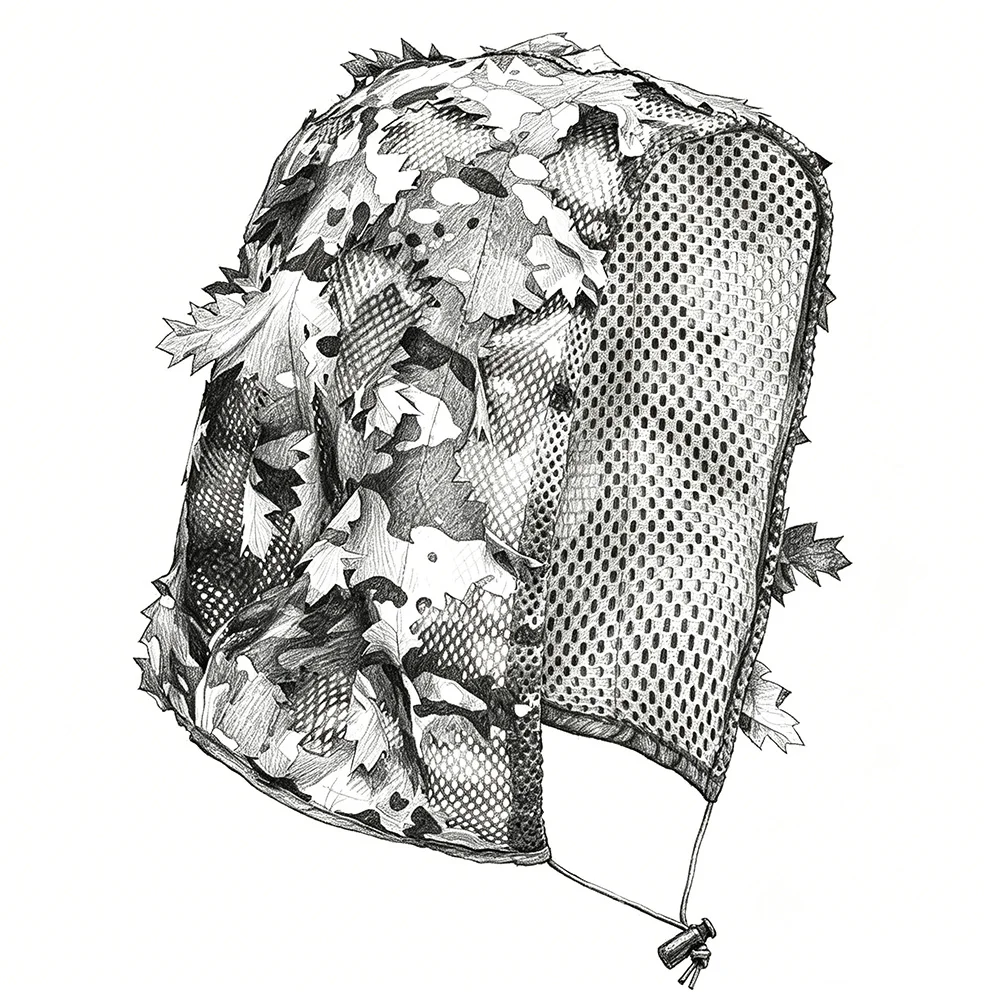 Traje ghillie transpirable de malla para caza y outdoor - imagen 4