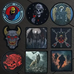 Parche táctico calavera Ángel – insignia Velcro para mochila y ropa