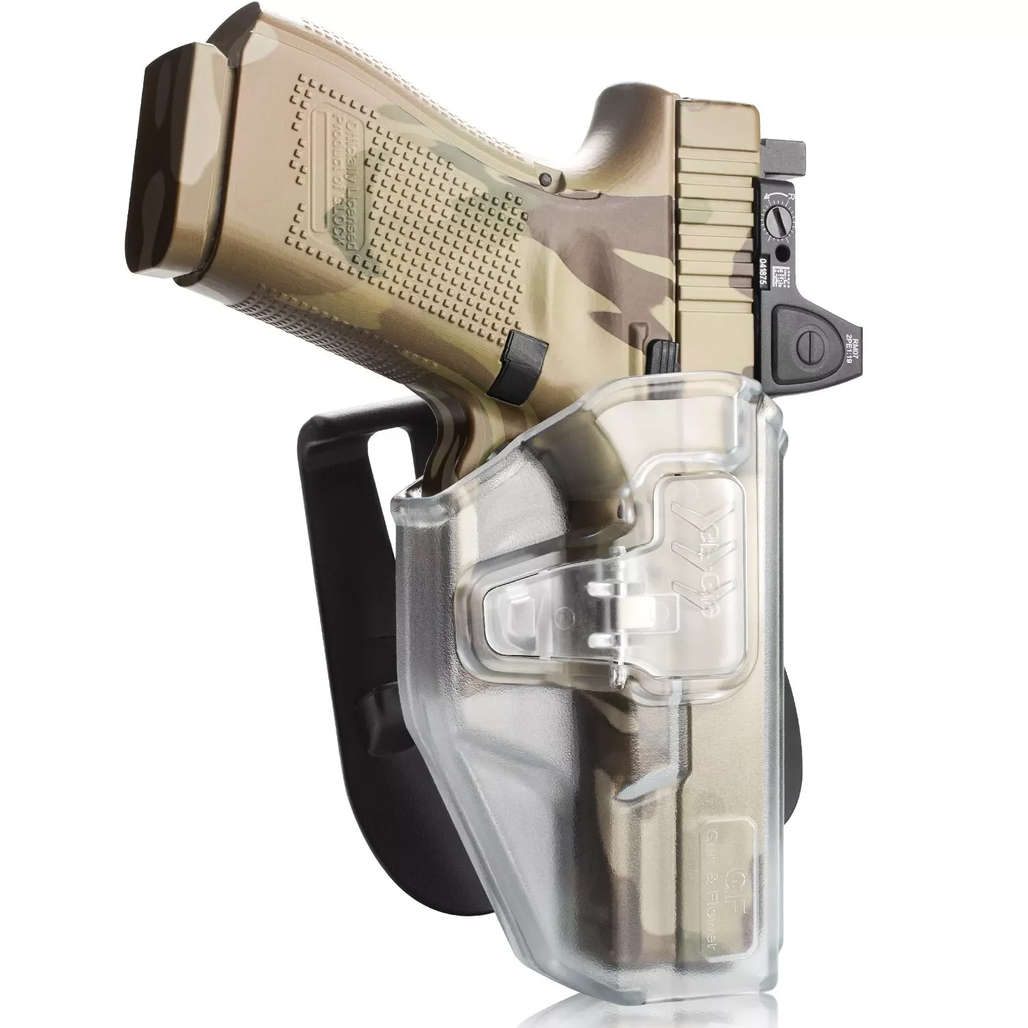 Holster OWB paddle frosted con retención nivel 2 para Glock y P320 - imagen 2