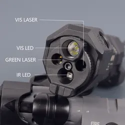 MAWL C1: monocular de visión nocturna con láser verde y luz LED blanca
