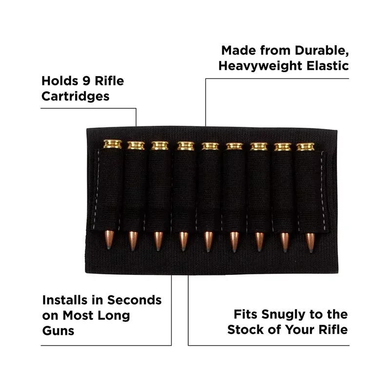Portacargadores elástico de culata rifle táctico carga rápida 5.56/7.62 - imagen 2