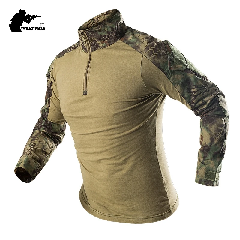 G2 Camisa Camuflaje Elástica Tipo Frog para Airsoft Combate Caza Tiro - imagen 2