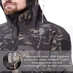 Traje Táctico Impermeable Forro Polar Hombre
