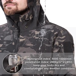 Traje Táctico Impermeable Forro Polar Hombre