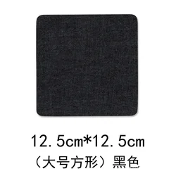 Parche vaquero textil para planchar y coser, azul claro/oscuro