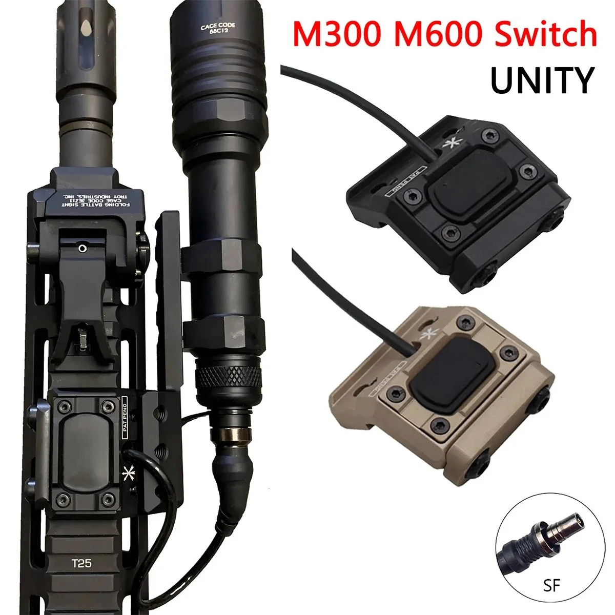Linterna táctica Surefire M600C Picatinny con montaje desplazado UNITY - imagen 4