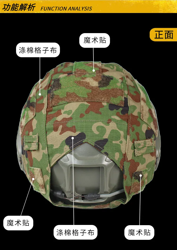 Vista del patrón camuflado del modelo