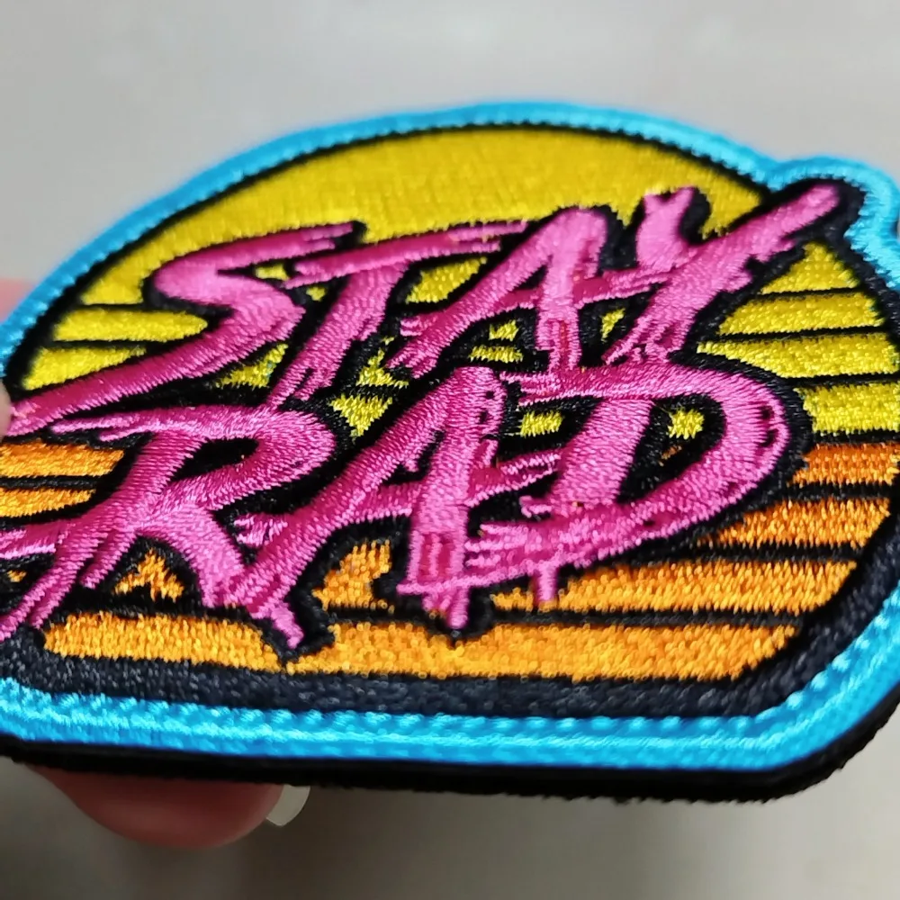 Parche táctico STAY RAD bordado Velcro MOLLE estilo vintage - imagen 5