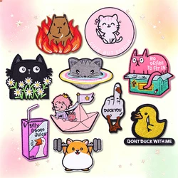 Parches bordados termoadhesivos animales cartoon – Infantiles para planchar