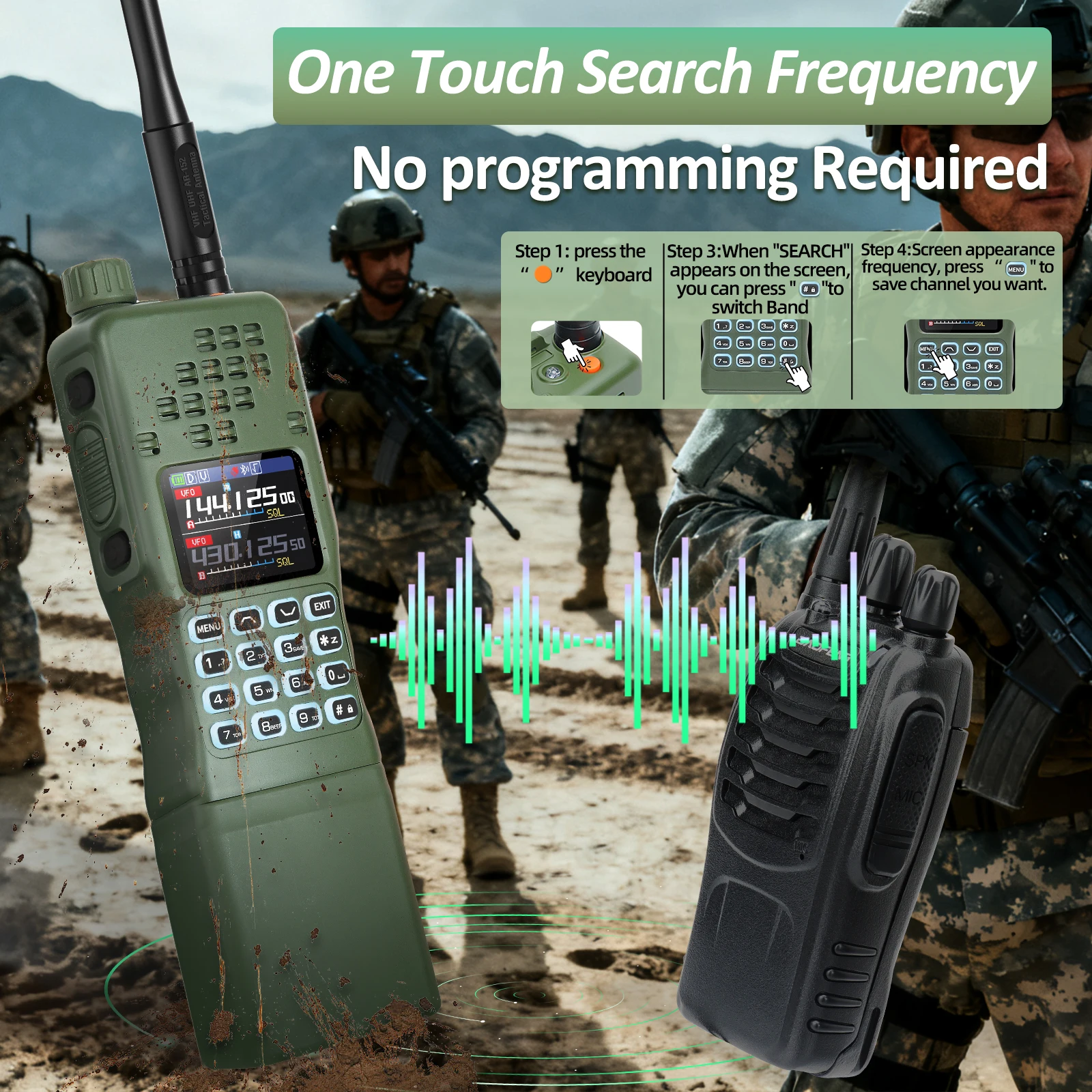 Baofeng AR-152 PRO diseño táctico