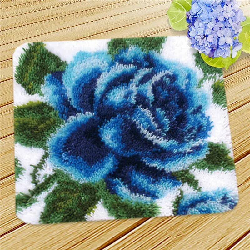 Kit de ganchillo mandala floral para alfombra de crochet y bordado - imagen 4