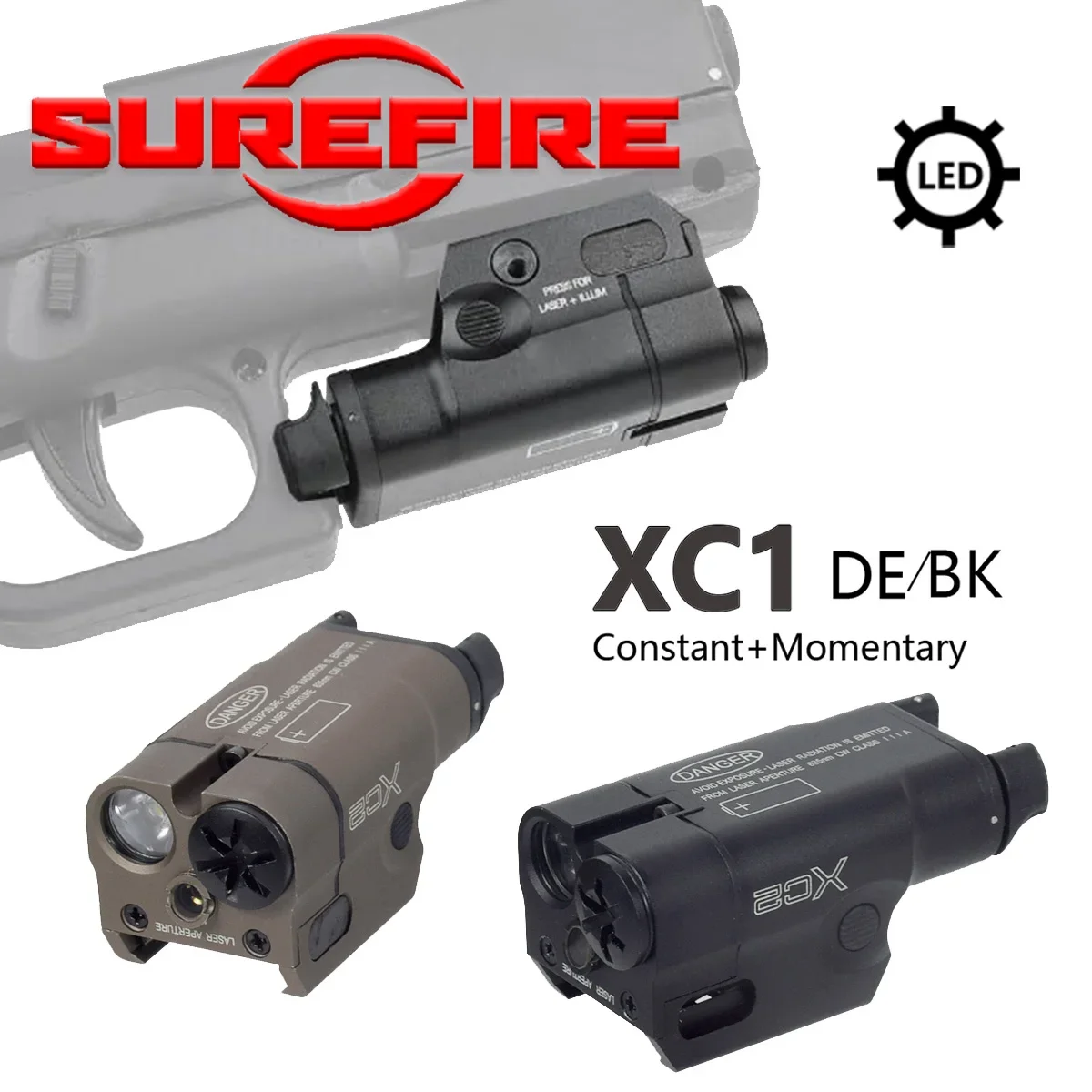 SureFire XC1 X300 Ultra linterna táctica metálica para pistolas GLOCK