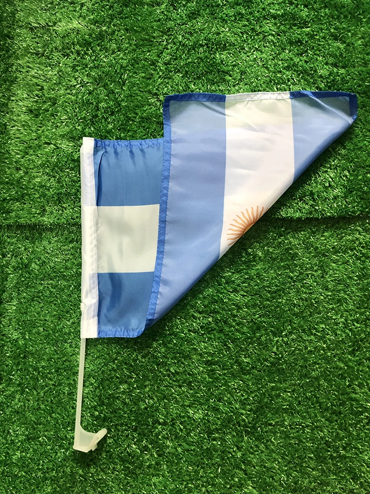 Bandera Argentina coche con asta plástica - imagen 3