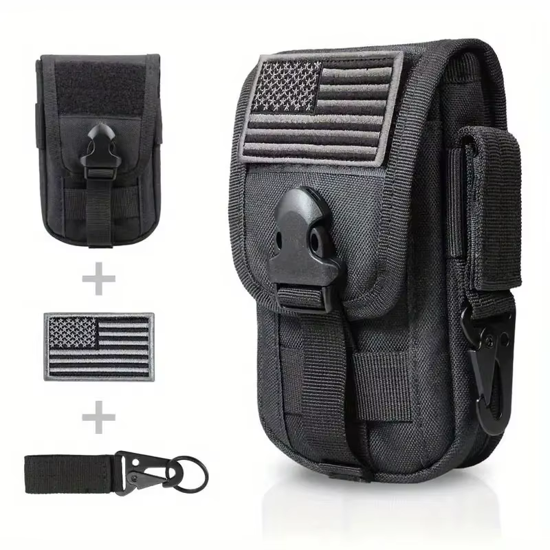Bolsa táctica MOLLE riñonera para teléfono vertical de carrera - imagen 2