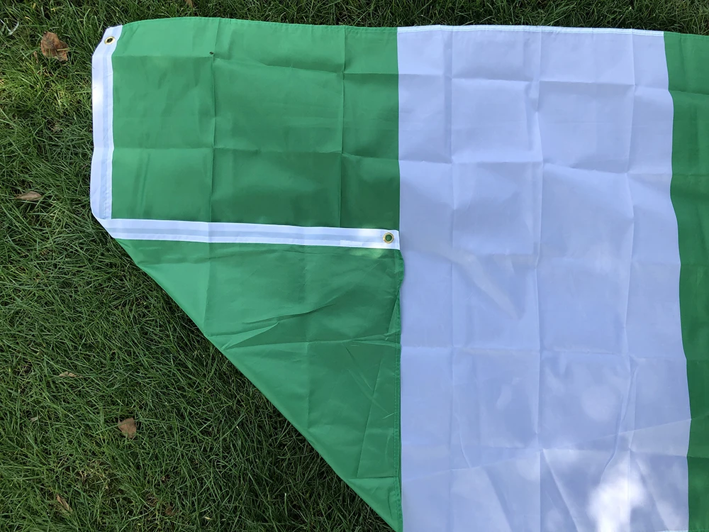 Bandera de Nigeria verde y blanca para interior y exterior - imagen 3