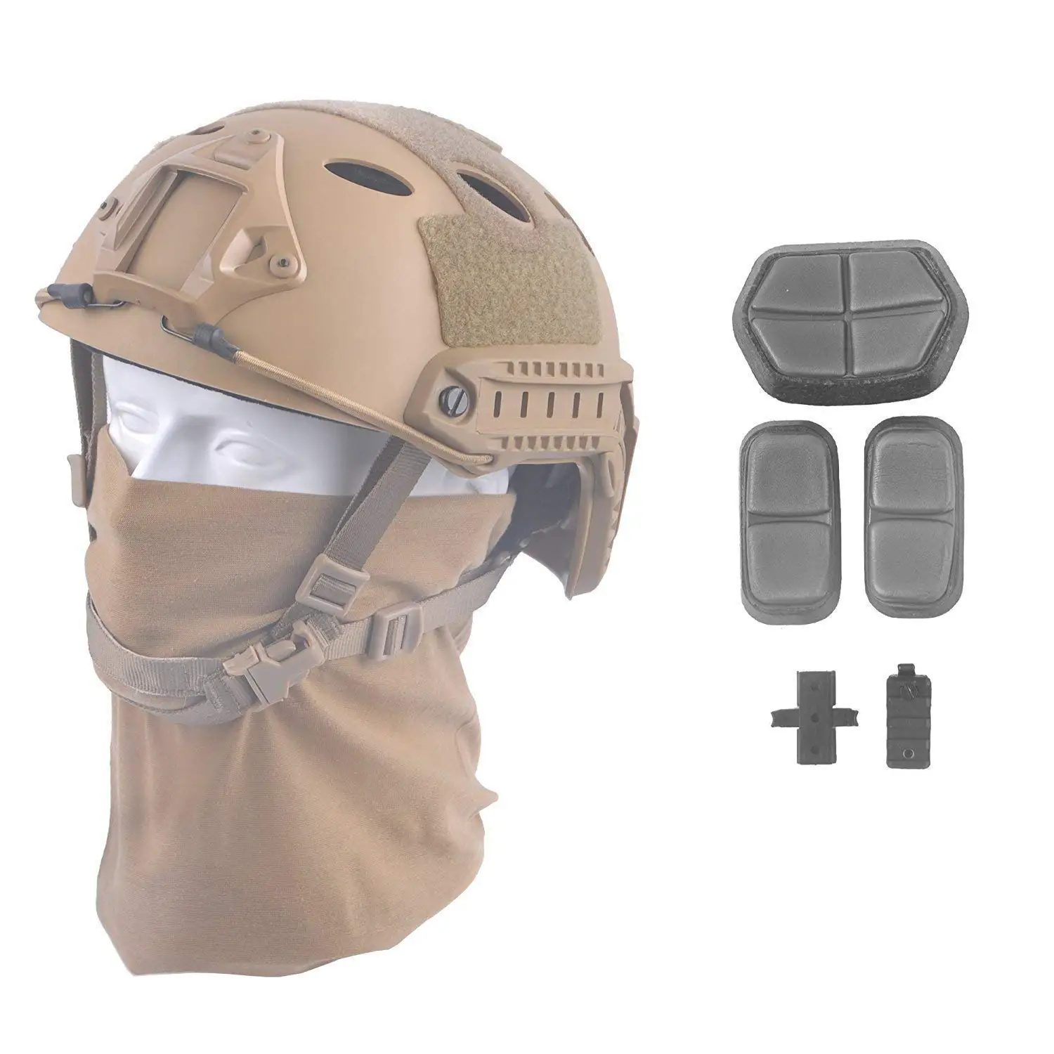 Casco táctico BOOIU para entrenamientos y juego de disparos