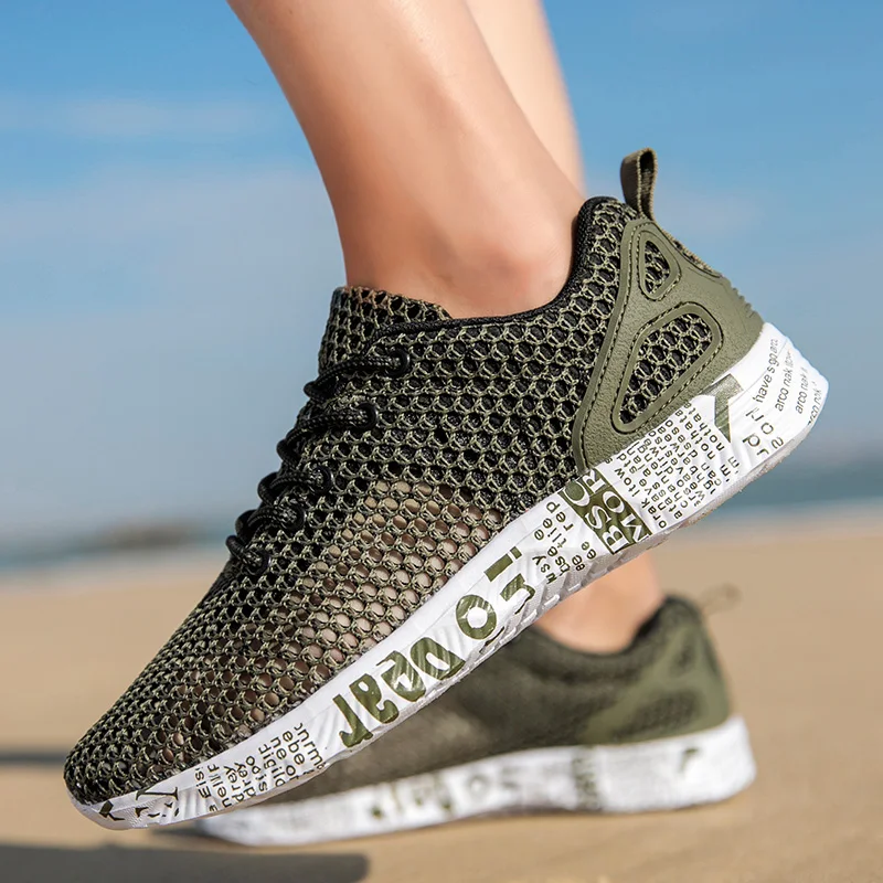 Zomer zapatillas acuáticas transpirables de malla con espuma - imagen 4