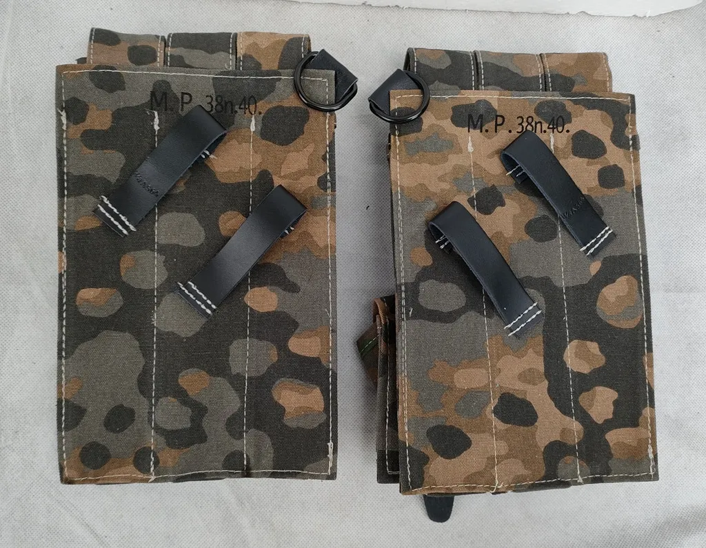 Bolsa de cintura táctica de lona camuflaje estilo WWII - imagen 3