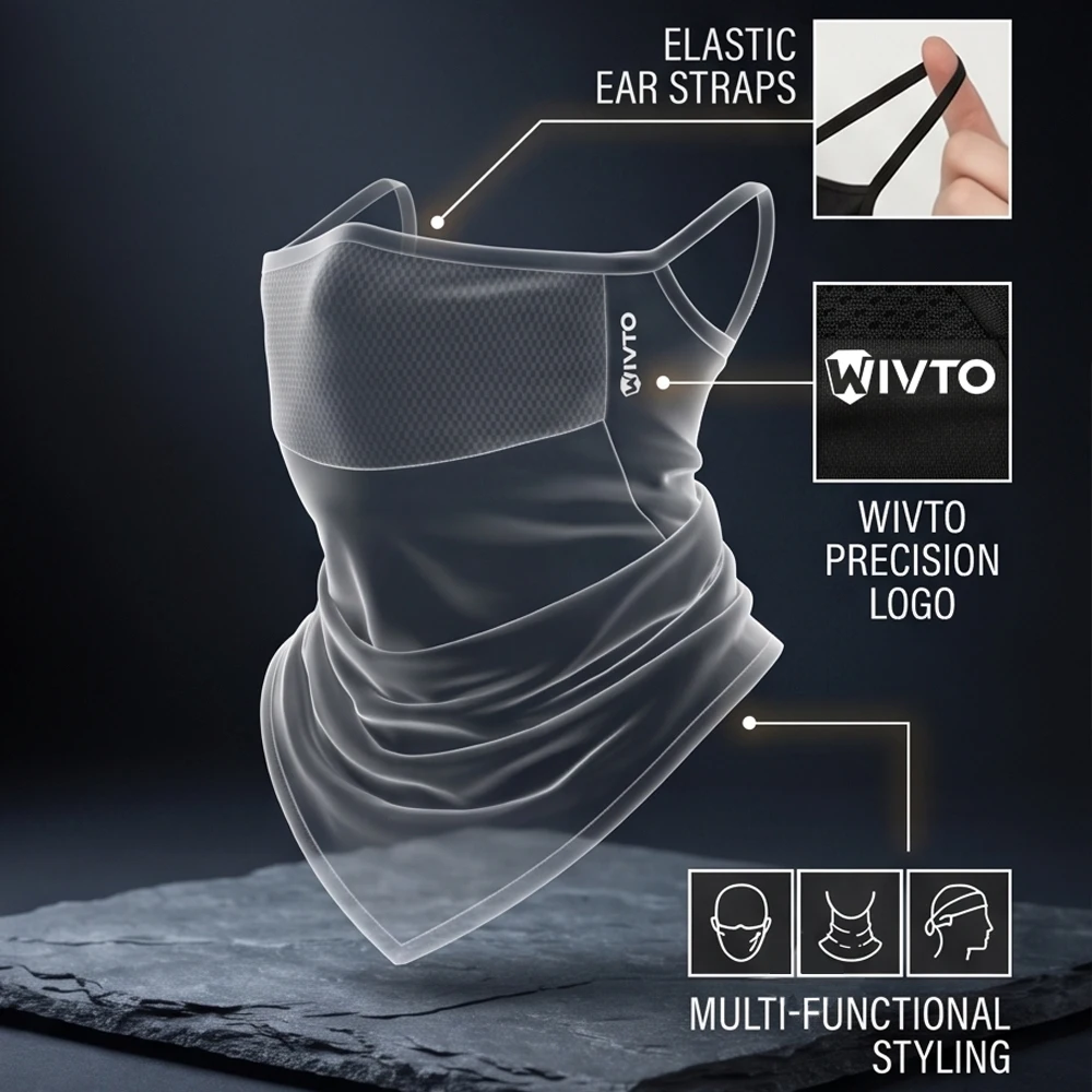 Máscara anti-UV transpirable para deporte al aire libre unisex