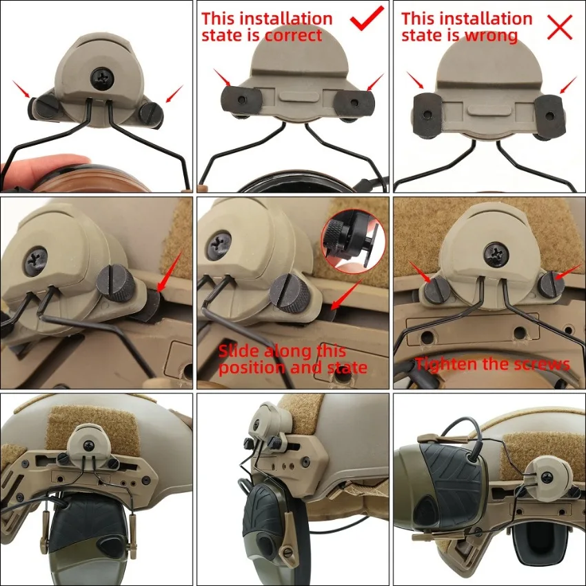 Montaje del soporte para orejera