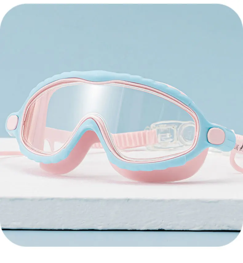 Gafas natación niños silicona antivaho UV ajustables coloridas - imagen 2