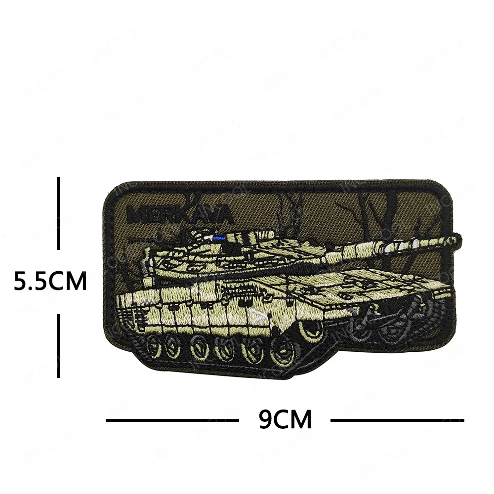 Parche PVC militar tanque verde – Accesorio táctico para uniforme - imagen 4