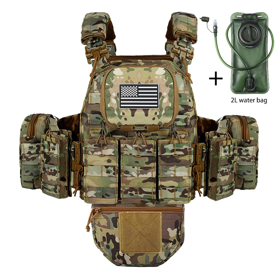 Chaleco MOLLE modular con expansión para bolsa accesorios y agua - imagen 4